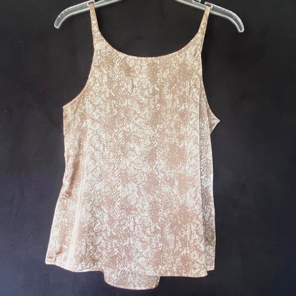 CHICO's size 0 (US 4/6) tan/beige‎ snake/reptile tank/cami polyester camisole - Picture 8 of 8
